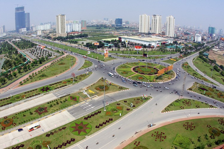 Hạ tầng giao thông phía Tây Hà Nội đang hoàn thiện và phát triển mạnh mẽ. (Ảnh: vinhomes.vn)