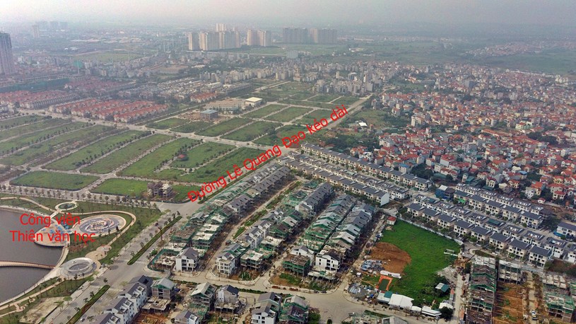Đường L&ecirc; Quang Đạo k&eacute;o d&agrave;i đoạn qua KĐT Dương Nội.