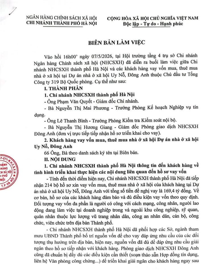 Giấc mơ an cư của 214 hộ dân NOXH Uy Nỗ đang mắc kẹt giữa một điều khoản hợp đồng - Ảnh 1