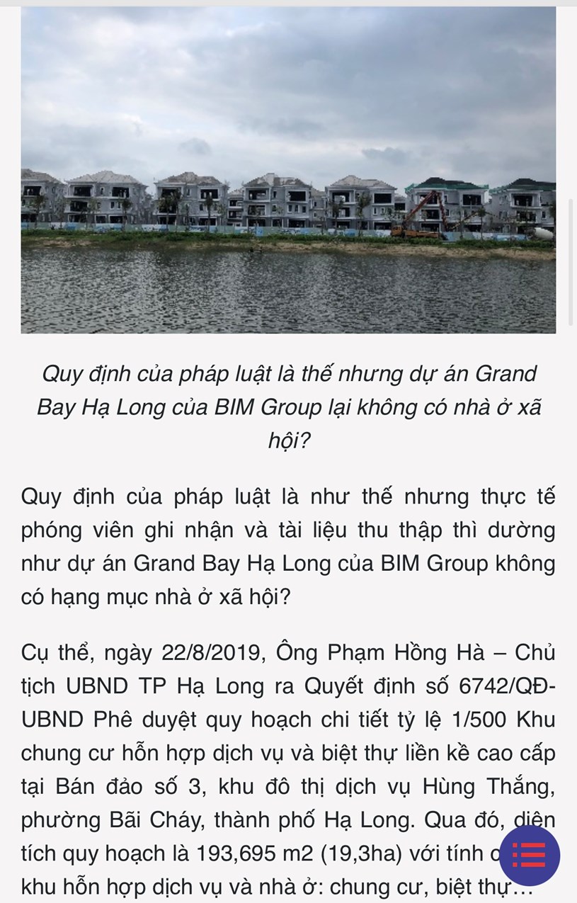 T&#237;nh ph&#225;p l&#253; dự &#225;n Grand Bay Hạ Long của BIM Group đang cần được nghi&#234;n cứu v&#224; l&#224;m s&#225;ng tỏ? - Ảnh 3