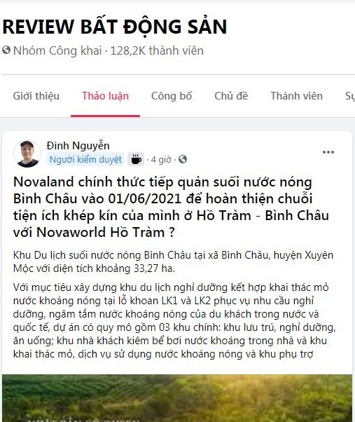 Novaland ch&#237;nh thức tiếp quản suối nước n&#243;ng B&#236;nh Ch&#226;u v&#224;o 01/06/2021? - Ảnh 1