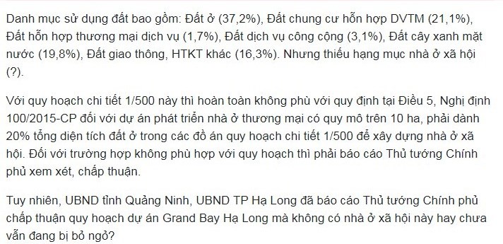 Sai phạm chồng chất sai phạm tại dự &#225;n Grand Bay Hạ Long của BIM Group - Ảnh 2