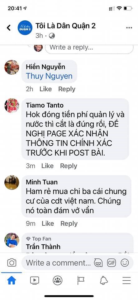 Một số b&igrave;nh luận phản b&aacute;c.