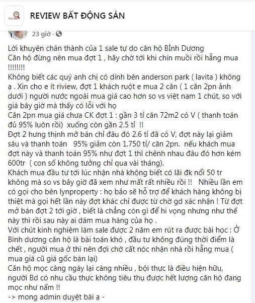 Nội dung được sale chia sẻ.