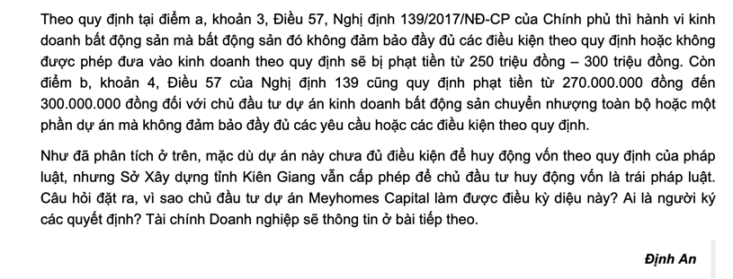 Kiên Giang: Nhiều khuất tất tại dự án Meyhomes Capital Phú Quốc? - Ảnh 5