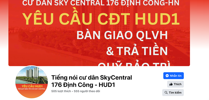 Sky Central 176 Định C&#244;ng đấu tranh đ&#242;i quỹ bảo tr&#236; từ chủ đầu tư HUD1 - Ảnh 3