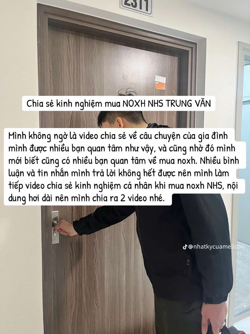 Chia sẻ kinh nghiệm mua NƠXH NHS Trung Văn - Ảnh 1