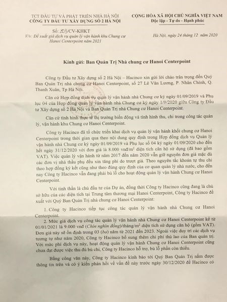 Cư d&#226;n chung cư Hanoi Centerpoint gửi đơn kiến nghị tố chủ đầu tư vi phạm ph&#225;p luật  - Ảnh 4