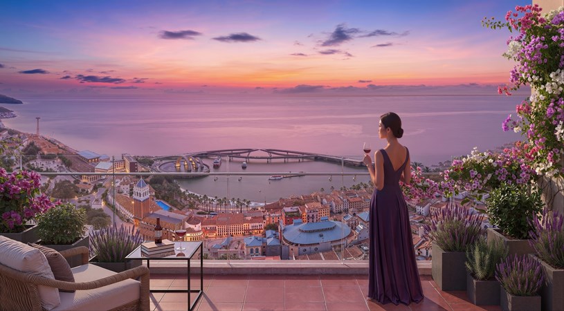 Căn hộ The Sunset sở hữu tầm nh&igrave;n trực diện Cầu H&ocirc;n &amp; Sunset Town. Ảnh: Sun Group.