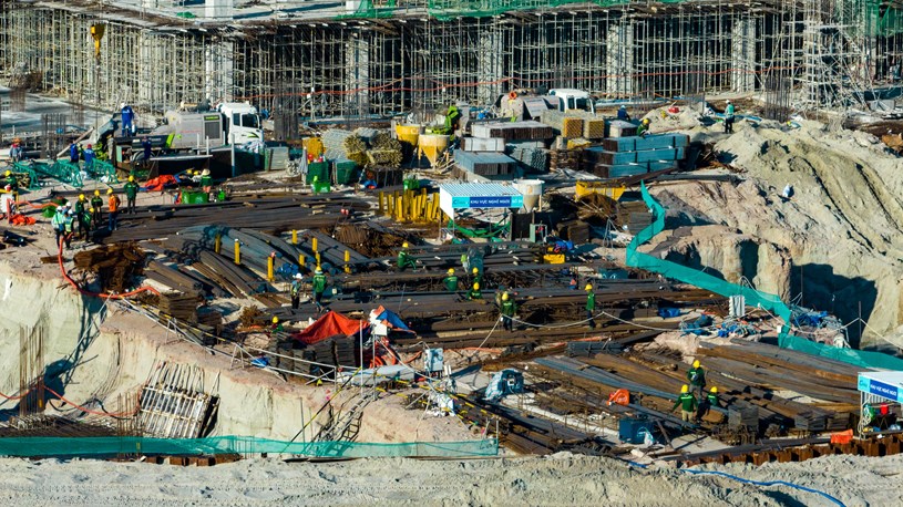 Cụm dự &aacute;n Trung t&acirc;m hội nghị APEC đạt 33% tiến độ chỉ sau chưa đầy 6 th&aacute;ng thi c&ocirc;ng.