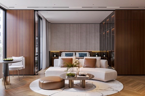 Phối cảnh căn hộ Studio tại Sunshine Legend City