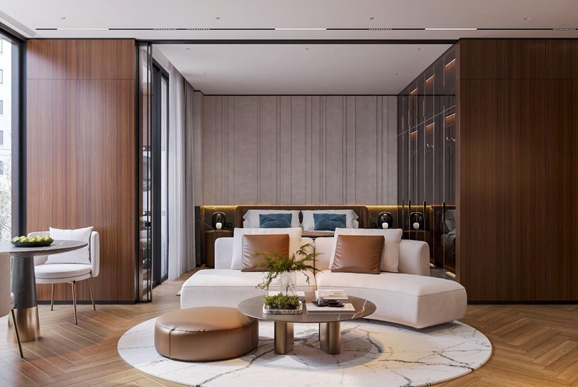 Căn Studio được thiết kế tối ưu c&ocirc;ng năng sử dụng, trang bị nội thất cơ bản đến từ c&aacute;c thương hiệu ch&acirc;u &Acirc;u danh gi&aacute;, mang đến chuẩn sống tiện nghi v&agrave; hiện đại