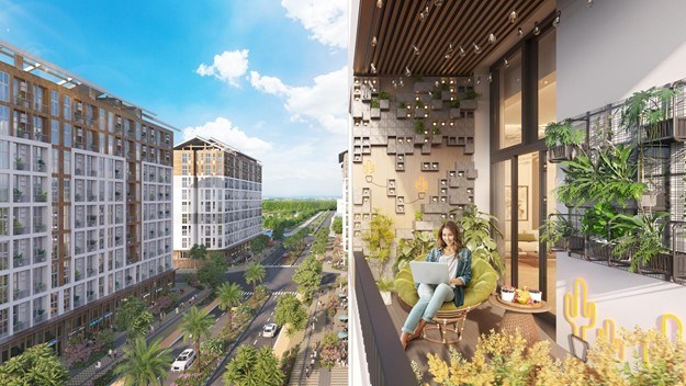 Kh&ocirc;ng gian sống tiện nghi hiếm c&oacute; ph&iacute;a Nam thủ đ&ocirc;. (Ảnh phối cảnh: Sun Property)