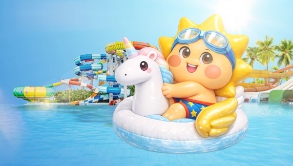 Biểu tượng Sunny quen thuộc của Sun World đ&atilde; hiện diện tại v&ugrave;ng biển Vũng T&agrave;u.