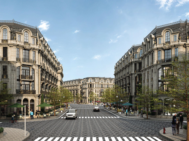 Với kiến tr&uacute;c cổ điển ch&acirc;u &Acirc;u v&agrave; định hướng quy hoạch "Nh&agrave; tạo phố" đồng bộ, Noble Palace Tay Thang Long WorldHotels Residences t&aacute;i hiện những đại lộ thương mại danh tiếng như Champs-&Eacute;lys&eacute;es (Paris), Bond Street (London), Via Montenapoleone (Milan)... một kh&ocirc;ng gian thương mại sang trọng, chuẩn mực v&agrave; bền bỉ gi&aacute; trị theo thời gian.