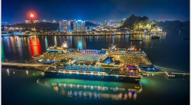 Cảng t&agrave;u quốc tế Ha Long &ndash; một trong những điểm nhấn về hạ tầng gi&uacute;p gia tăng kết nối giữa B&atilde;i Ch&aacute;y với quốc tế. Ảnh: &Aacute;nh Dương.