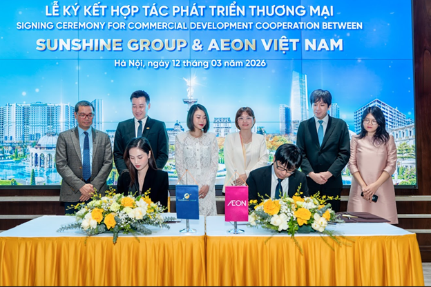 Sunshine Group v&agrave; AEON Việt Nam ch&iacute;nh thức k&yacute; kết hợp t&aacute;c ph&aacute;t triển thương mại tại 3 dự &aacute;n Sunshine City, Sunshine Riverside v&agrave; Sunshine Garden