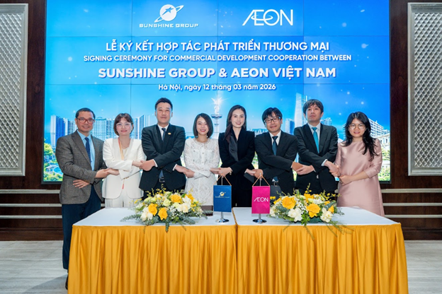 Sunshine Group ký kết hợp tác phát triển thương mại với AEON Việt Nam - Ảnh 1