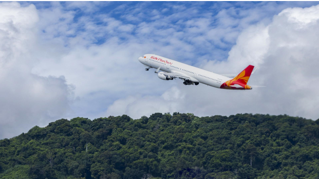 Sun PhuQuoc Airways tăng cường kết nối trong nước v&agrave; quốc tế, đ&oacute;n d&ograve;ng kh&aacute;ch cao cấp tới đảo Ngọc. Ảnh: &Aacute;nh Dương