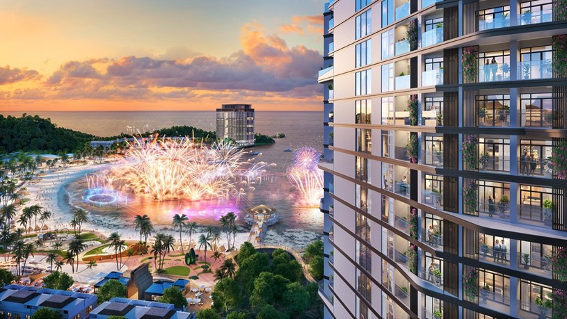 C&aacute;c t&ograve;a căn hộ cao tầng với thiết kế ban c&ocirc;ng tinh tế, sang trọng (Ảnh: Sun Property) &nbsp;