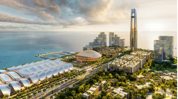 Phối cảnh c&aacute;c c&ocirc;ng tr&igrave;nh trọng điểm phục vụ APEC 2027. Ảnh: Sun Group.