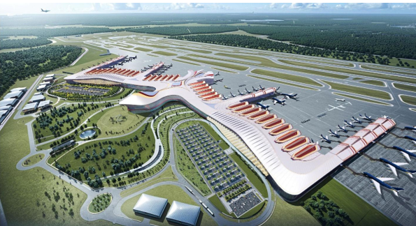 Phối cảnh Cảng h&agrave;ng kh&ocirc;ng quốc tế Ph&uacute; Quốc. Ảnh: Sun Group.