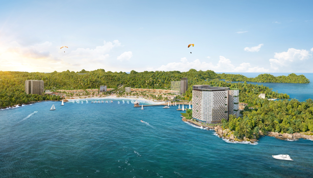 Th&agrave;nh phố Vịnh trung t&acirc;m Xanh Island được đề cao với hệ sinh th&aacute;i xanh lấy thi&ecirc;n nhi&ecirc;n l&agrave;m điểm nhấn. Ảnh: Sun Property.