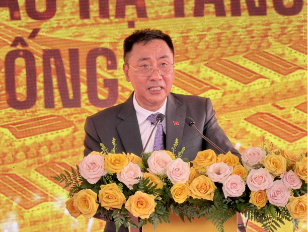 &Ocirc;ng Nguyễn Anh Tuấn, Ph&oacute; Tổng Gi&aacute;m đốc Tập đo&agrave;n T&amp;T Group ph&aacute;t biểu tại Lễ khởi c&ocirc;ng dự &aacute;n