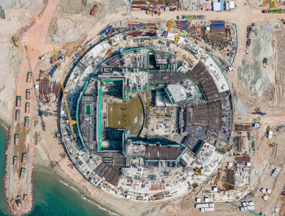 Nh&agrave; biểu diễn đa năng đ&atilde; bắt đầu th&agrave;nh h&igrave;nh. Ảnh:&nbsp;Sun Group