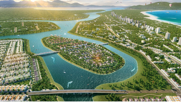 Nam Đ&agrave; Nẵng - trung t&acirc;m kinh tế v&agrave; an cư mới của Đ&agrave; Th&agrave;nh. Ảnh: Sun Property.