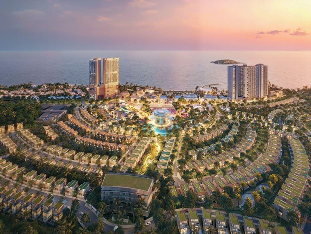 Vega City &ndash; quần thể đ&ocirc; thị biển do KDI Group ph&aacute;t triển, g&oacute;p phần bổ sung sản phẩm du lịch v&agrave; mở rộng kh&ocirc;ng gian lễ hội của th&agrave;nh phố.