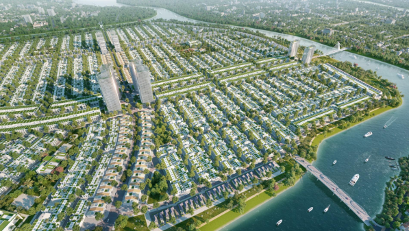 Lợi thế được bao quanh bởi mặt nước kh&ocirc;ng chỉ n&acirc;ng tầm chất lượng sống m&agrave; c&ograve;n l&agrave; bảo chứng cho tiềm năng tăng gi&aacute; mạnh mẽ của FourS Tower. Ảnh: &Aacute;nh Dương.