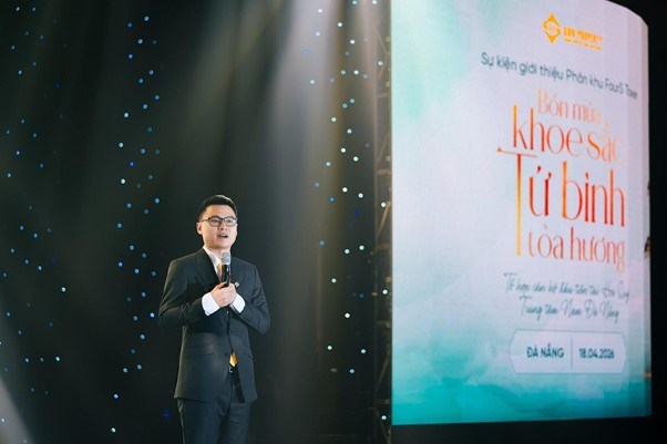 Đại diện Sun Property chia sẻ về dự &aacute;n FourS Tower. Ảnh: &Aacute;nh Dương.
