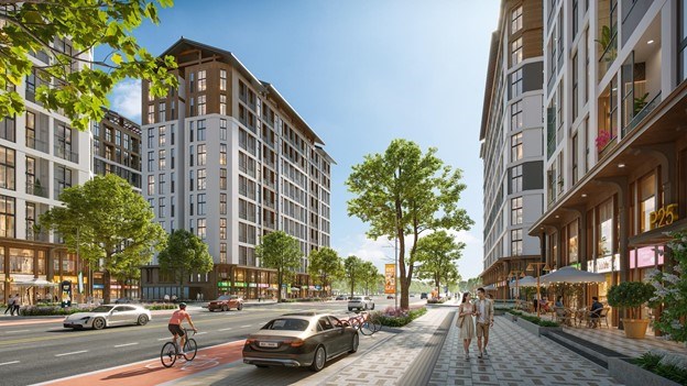 Ph&acirc;n khu Park Residence đem lại kh&ocirc;ng gian sống đa trải nghiệm cho cư d&acirc;n. Ảnh: Sun Property.