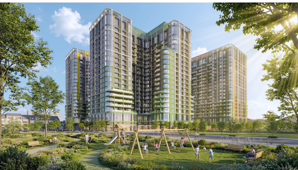 Tổ hợp căn hộ FourS Tower - đại diện ti&ecirc;u biểu cho kh&ocirc;ng gian sống t&iacute;ch hợp đa trải nghiệm của Sun Group tại Nam Đ&agrave; Nẵng. Ảnh: Sun Property.