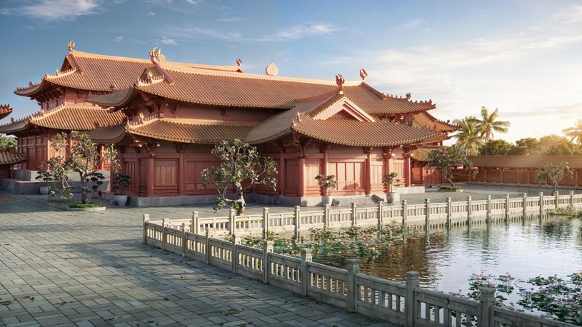 Lịch sử v&agrave; nghệ thuật kiến tr&uacute;c thời L&yacute; - Trần (thế kỷ XI-XIV) được t&aacute;i hiện &nbsp;