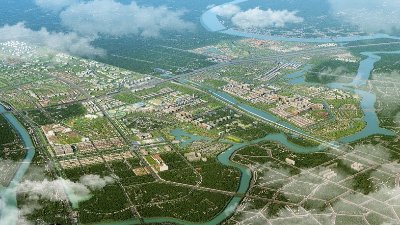 To&agrave;n cảnh si&ecirc;u đ&ocirc; thị Sun Mega City ph&iacute;a Nam H&agrave; Nội &nbsp;