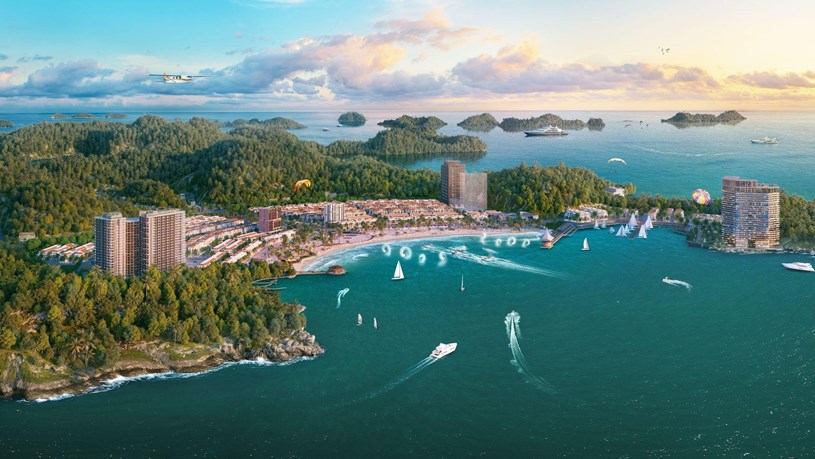 Th&agrave;nh phố Vịnh trung t&acirc;m Xanh Island kế thừa vị tr&iacute; độc t&ocirc;n trung t&acirc;m đảo C&aacute;t B&agrave; (Ảnh: Sun Property) &nbsp;