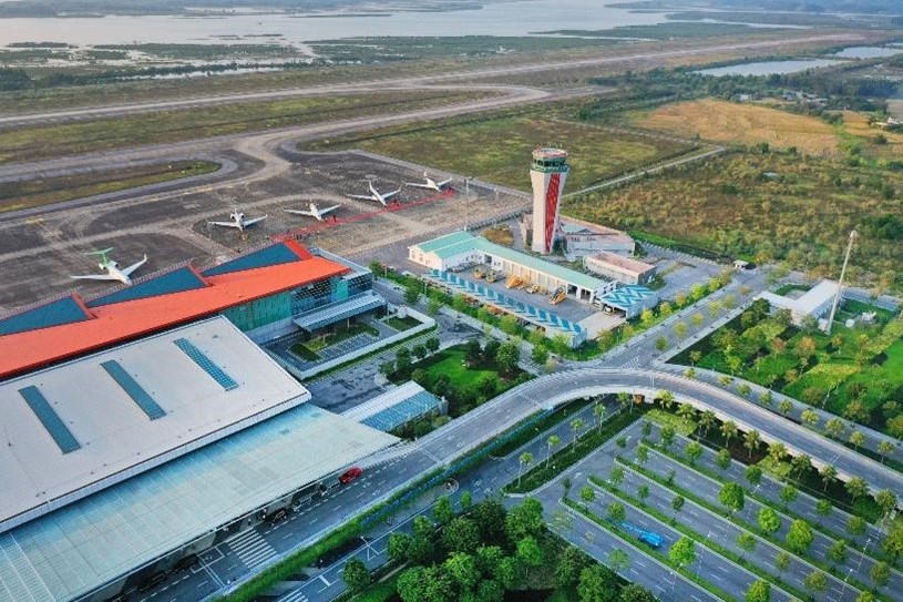 S&acirc;n bay quốc tế V&acirc;n Đồn do Sun Group đầu tư tại Quảng Ninh.