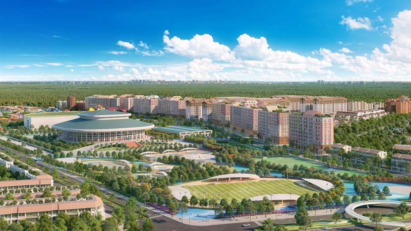 Tòa căn hộ Park Residence kế cận tổ hợp 3 đại công viên (Ảnh: Sun Property)  