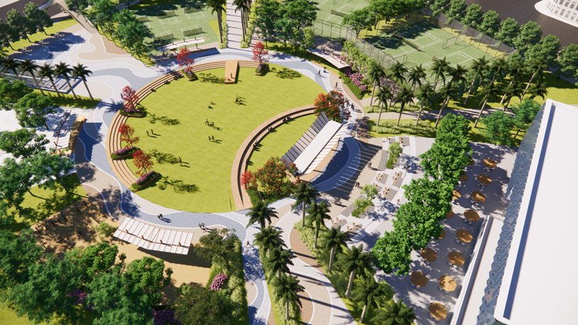 Cư dân Park Residence dễ dàng tiếp cận hệ thống tiện ích của đại đô thị (Ảnh: Sun Property)  