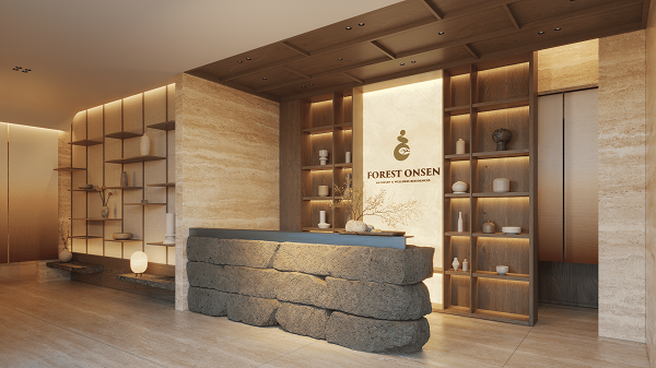 Sảnh đ&oacute;n Onsen Clubhouse