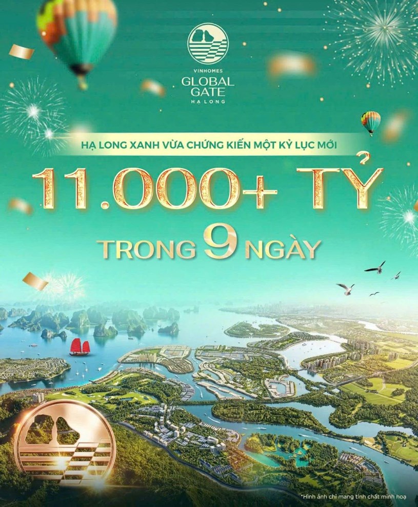 Vinhomes Global Gate Hạ Long x&aacute;c lập kỷ lục doanh số trong 9 ng&agrave;y đầu mở b&aacute;n.