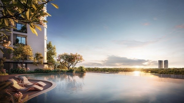 Bể bơi v&ocirc; cực điện ph&acirc;n muối sẽ c&oacute; tại Forest Onsen