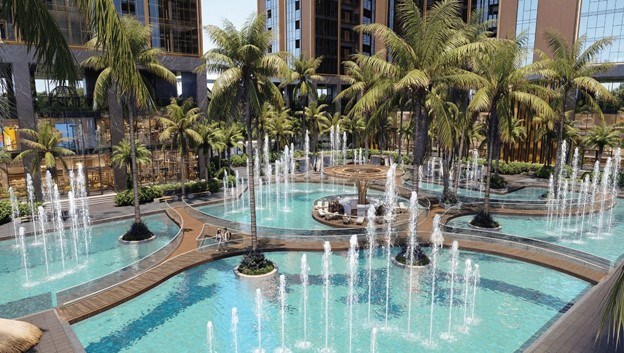 Dự &aacute;n d&agrave;nh tới 12.000m2 cho kh&ocirc;ng gian c&acirc;y xanh v&agrave; mặt nước.