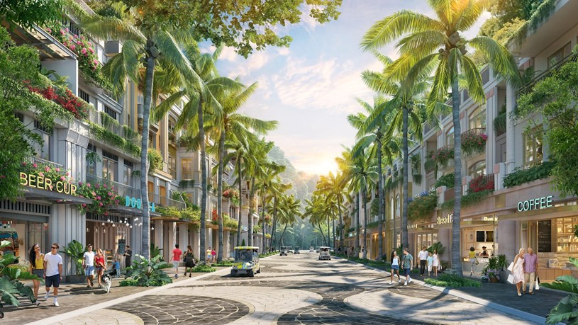 Thiết kế nh&agrave; phố Xanh Boutique lấy cảm hứng từ 7 l&agrave;ng nghề truyền thống (Ảnh: Sun Property) &nbsp;