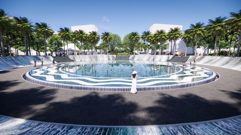 Hệ thống c&ocirc;ng vi&ecirc;n được bố tr&iacute; khoa học, phủ xanh to&agrave;n dự &aacute;n (Ảnh: Sun Property) &nbsp;