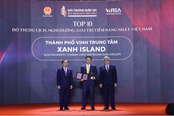 Dự &aacute;n Xanh Island (C&aacute;t B&agrave;) nhận giải thưởng "Top 10 đ&ocirc; thị du lịch, nghỉ dưỡng, giải tr&iacute; tiềm năng nhất Việt Nam".