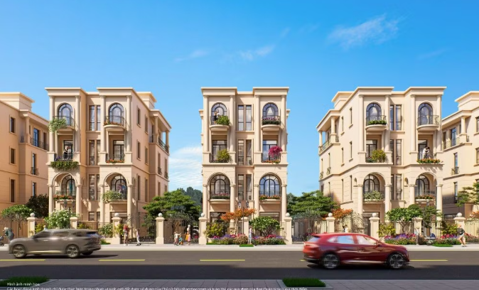 Phối cảnh song lập khu Vịnh Xanh thuộc Ocean City.