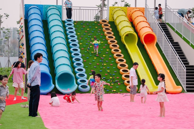Kh&ocirc;ng gian vui chơi ngo&agrave;i trời tại Vinhomes Wonder City g&oacute;p phần h&igrave;nh th&agrave;nh nhịp sống cư d&acirc;n trong đại đ&ocirc; thị.